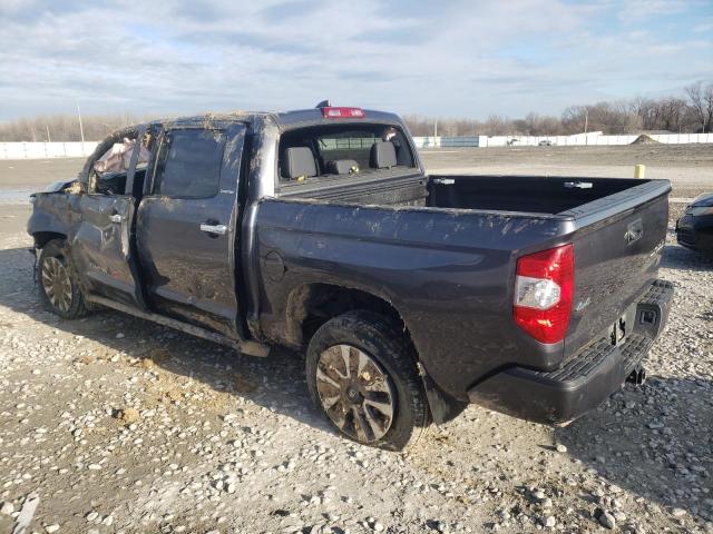 5TFHY5F17LX915741 - 2020 TOYOTA TUNDRA CREWMAX LIMITED GRAY photo 2