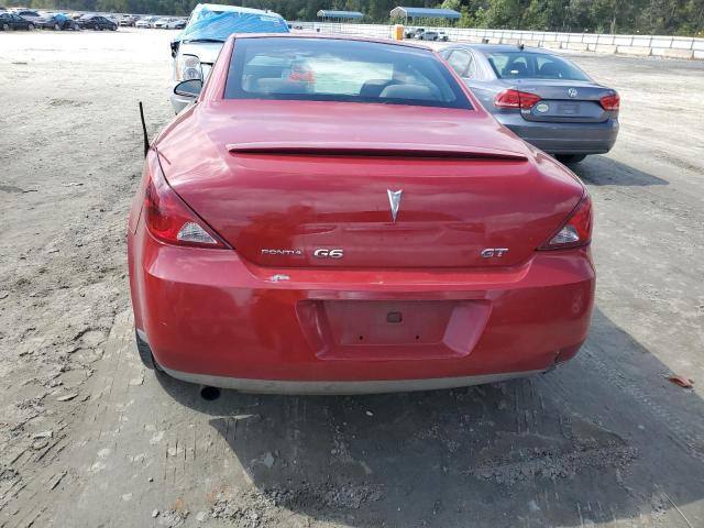 1G2ZH35N074126937 - 2007 PONTIAC G6 GT RED photo 6