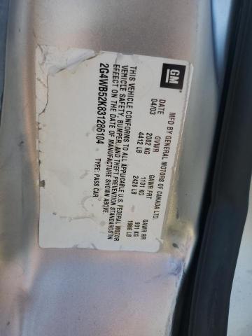 2G4WB55K321214429 - 2002 BUICK REGAL LS SILVER photo 13