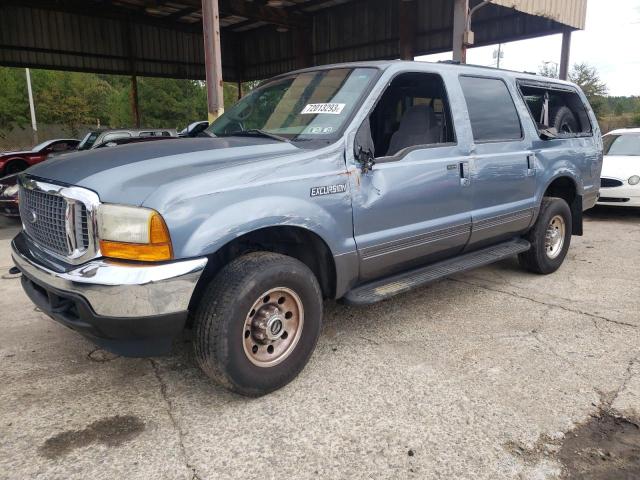 1FMNU41L01EB74788 - 2001 FORD EXCURSION XLT BLUE photo 1