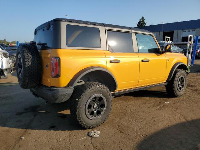 1FMEE5DH9NLA73793 - 2022 FORD BRONCO BASE YELLOW photo 3