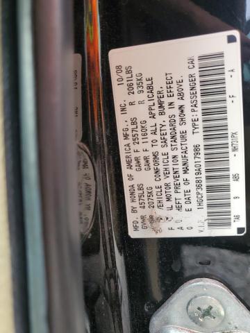 1HGCP36819A017986 - 2009 HONDA ACCORD EXL BLACK photo 13