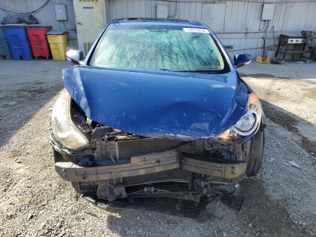 KMHDH4AE1DU745992 - 2013 HYUNDAI ELANTRA GLS BLUE photo 5