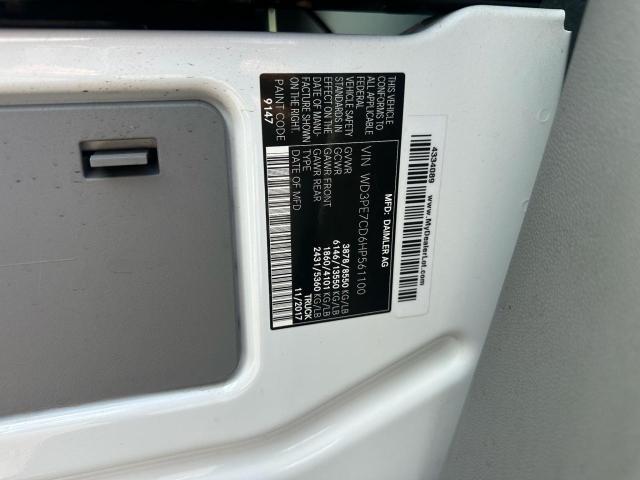 WD3PE7CD6HP561100 - 2017 MERCEDES-BENZ SPRINTER 2500 WHITE photo 10