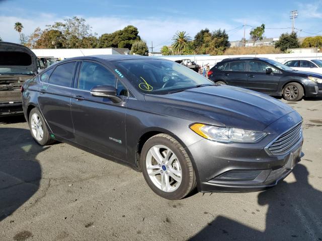 3FA6P0LUXJR147101 - 2018 FORD FUSION SE HYBRID CHARCOAL photo 4