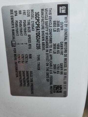 3GCPCPEA7DG341235 - 2013 CHEVROLET SILVERADO C1500 WHITE photo 12