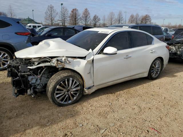 JN1EV7AR9KM590811 - 2019 INFINITI Q50 LUXE WHITE photo 1