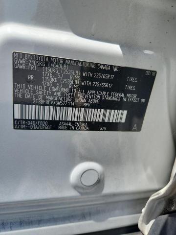 2T3BFREVXGW527114 - 2016 TOYOTA RAV4 LE WHITE photo 13