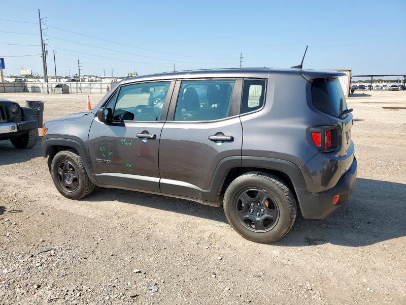 ZACNJAAB7LPL85836 - 2020 JEEP RENEGADE SPORT GRAY photo 2