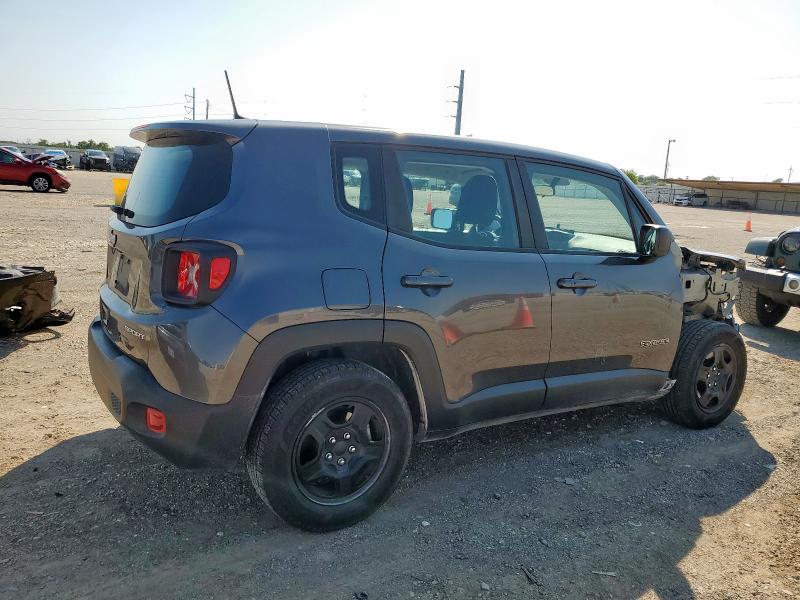 ZACNJAAB7LPL85836 - 2020 JEEP RENEGADE SPORT GRAY photo 3