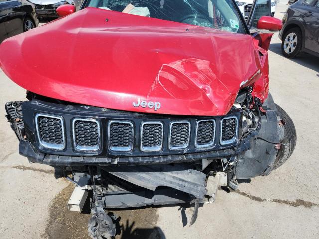 3C4NJDCB6JT116945 - 2018 JEEP COMPASS LIMITED Czerwony zdjęcie 12