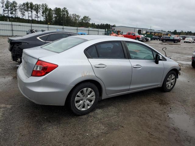 2HGFB2F53CH336066 - 2012 HONDA CIVIC LX SILVER photo 3