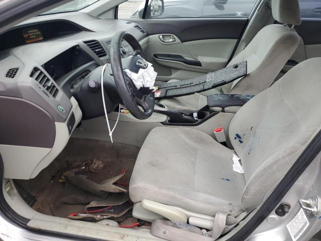 2HGFB2F53CH336066 - 2012 HONDA CIVIC LX SILVER photo 7