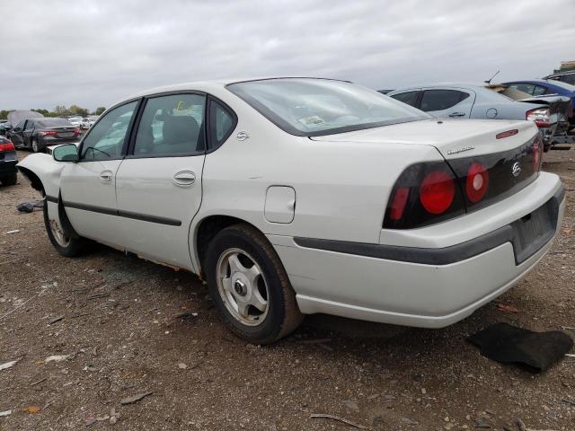 2G1WF52K349407951 - 2004 CHEVROLET IMPALA CREAM photo 2