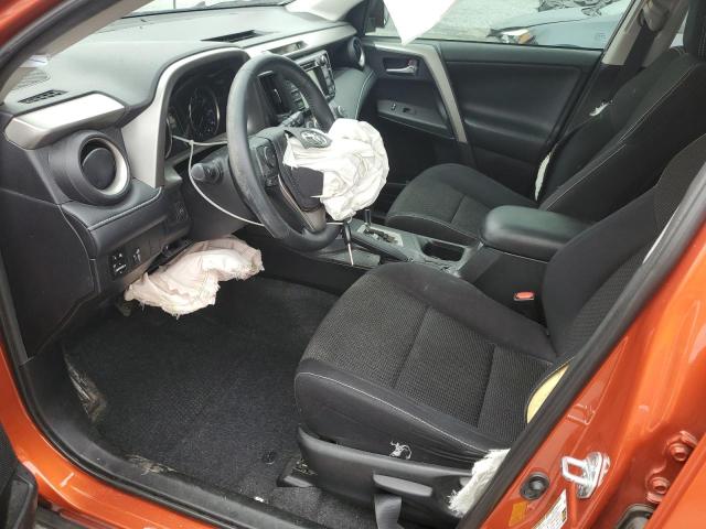 2T3WFREV6GW280367 - 2016 TOYOTA RAV4 XLE ORANGE photo 7