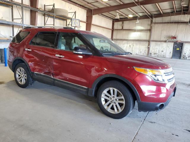 1FM5K8D88DGC92519 - 2013 FORD EXPLORER XLT RED photo 4