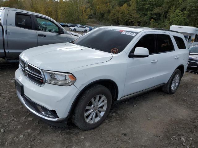 1C4RDJAGXEC267701 - 2014 DODGE DURANGO SXT WHITE photo 1