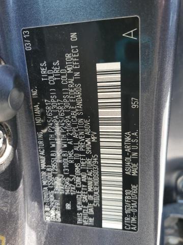 5TDZA3EH0DS037945 - 2013 TOYOTA HIGHLANDER BASE 灰色 照片 13
