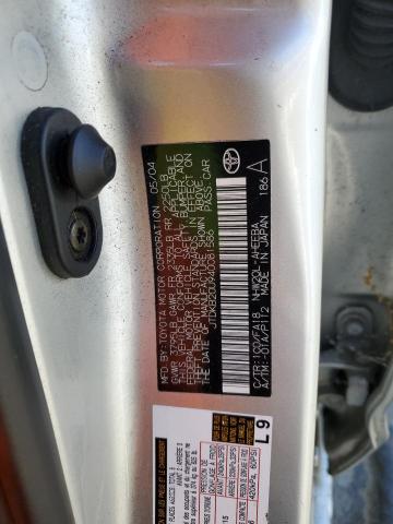 JTDKB20U940081586 - 2004 TOYOTA PRIUS ვერცხლისფერი ფოტო 12