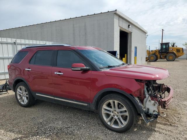 1FM5K7F84HGB38502 - 2017 FORD EXPLORER LIMITED Қызыл фото 4