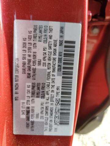 JM3TCBCY6G0115480 - 2016 MAZDA CX-9 TOURING RED photo 14