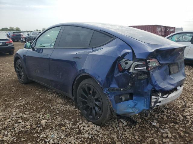 5YJYGDEE3MF153568 - 2021 TESLA MODEL Y Niebieski zdjęcie 2