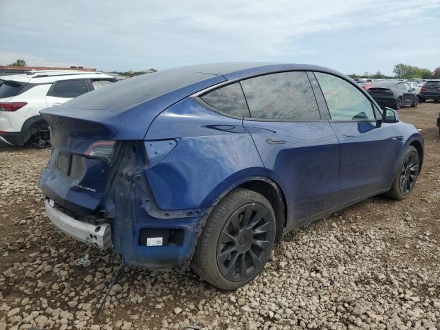 5YJYGDEE3MF153568 - 2021 TESLA MODEL Y Niebieski zdjęcie 3