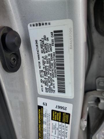 5Y2SP67839Z457364 - 2009 PONTIAC VIBE SILVER photo 12
