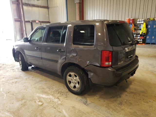 5FNYF4H21EB032902 - 2014 HONDA PILOT LX GRAY photo 2