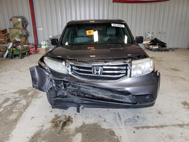 5FNYF4H21EB032902 - 2014 HONDA PILOT LX GRAY photo 5