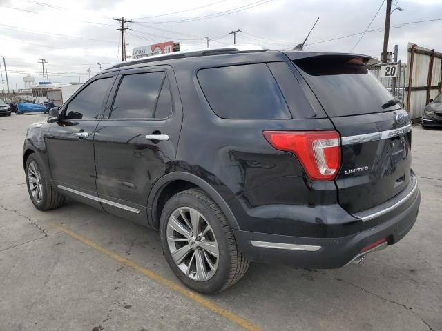 1FM5K7F82JGA70819 - 2018 FORD EXPLORER LIMITED BLACK photo 2