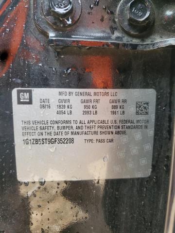 1G1ZB5ST9GF352208 - 2016 CHEVROLET MALIBU LS Qara foto 12