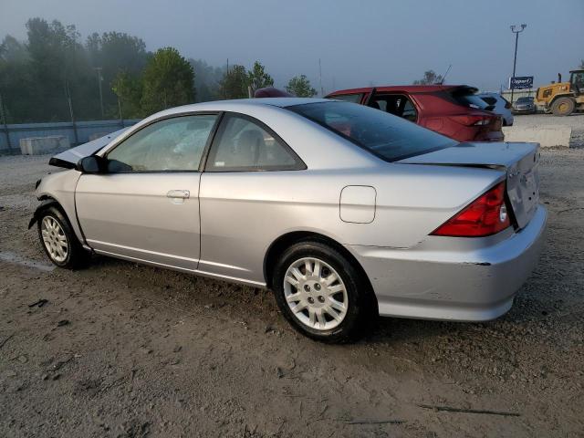 1HGEM22554L004680 - 2004 HONDA CIVIC LX Сріблястий фото 2