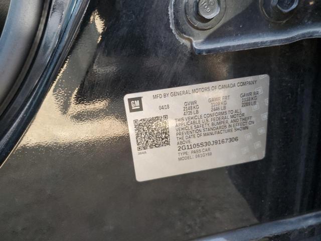 2G1105S30J9167306 - 2018 CHEVROLET IMPALA LT 黑色 照片 12