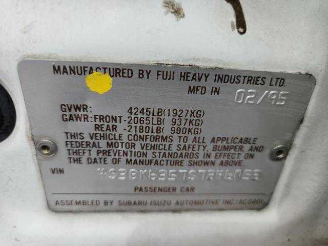 4S3BK6357S7346053 - 1995 SUBARU LEGACY L Ağ foto 13