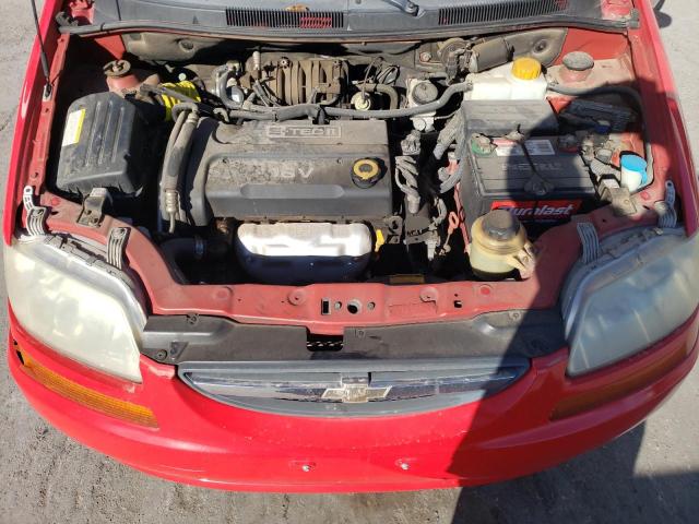 KL1TD666X7B713042 - 2007 CHEVROLET AVEO BASE RED photo 11