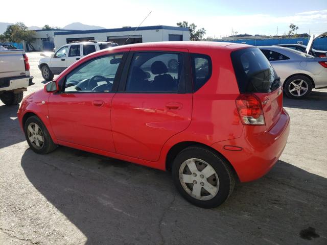 KL1TD666X7B713042 - 2007 CHEVROLET AVEO BASE RED photo 2