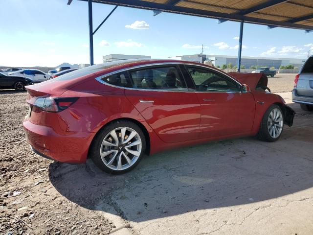 5YJ3E1EA8JF050993 - 2018 TESLA MODEL 3 红色 照片 3