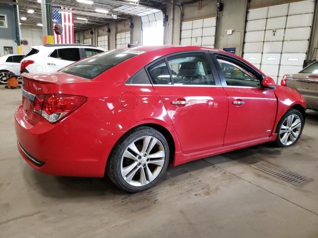 1G1PH5SC6C7208786 - 2012 CHEVROLET CRUZE LTZ RED photo 3