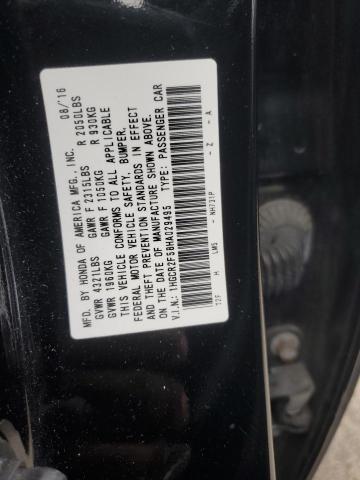 1HGCR2F58HA029495 - 2017 HONDA ACCORD SPORT Қара фото 12