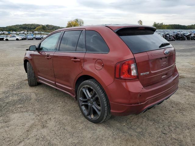 2FMDK4AK7EBB21225 - 2014 FORD EDGE SPORT BURGUNDY photo 2