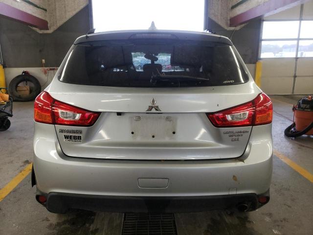 JA4AR4AW9HZ025307 - 2017 MITSUBISHI OUTLANDER SEL SILVER photo 6