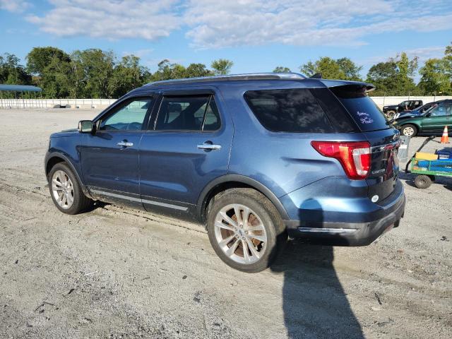 1FM5K8FH4JGC80747 - 2018 FORD EXPLORER LIMITED Көк фото 2