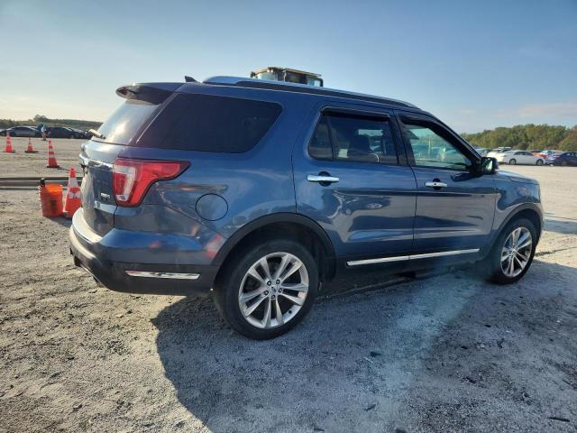 1FM5K8FH4JGC80747 - 2018 FORD EXPLORER LIMITED Көк фото 3
