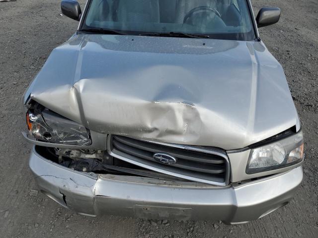 JF1SG65635H744369 - 2005 SUBARU FORESTER 2.5XS Серебристый фото 12