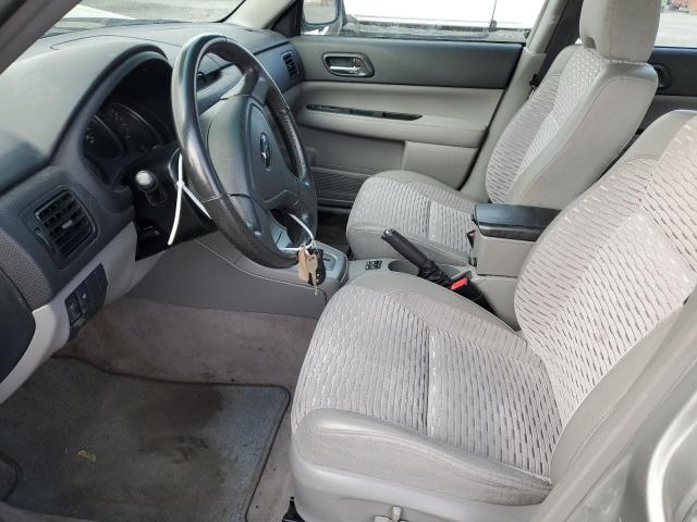 JF1SG65635H744369 - 2005 SUBARU FORESTER 2.5XS Серебристый фото 7