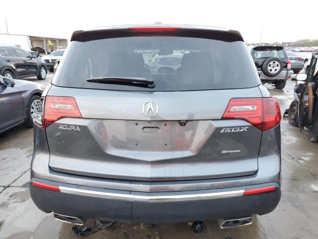 2HNYD2H39CH543181 - 2012 ACURA MDX TECHNOLOGY GRAY photo 6