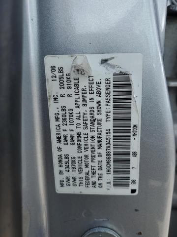 1HGCM66897A045154 - 2007 HONDA ACCORD EX SILVER photo 13