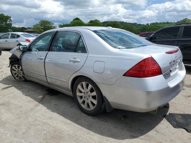 1HGCM66897A045154 - 2007 HONDA ACCORD EX SILVER photo 2