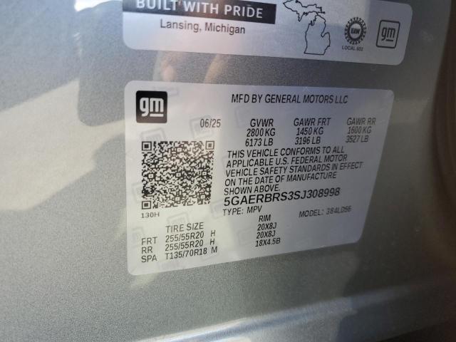 5GAERBRS3SJ308998 - 2025 BUICK ENCLAVE SPORT TOURING GRAY photo 14